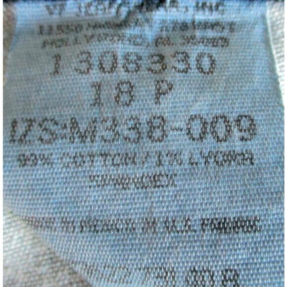 Riders By Lee Women's Petite Mid Rise Straight Leg Stretch Blue Jeans Size 18P - Picture 8 of 9